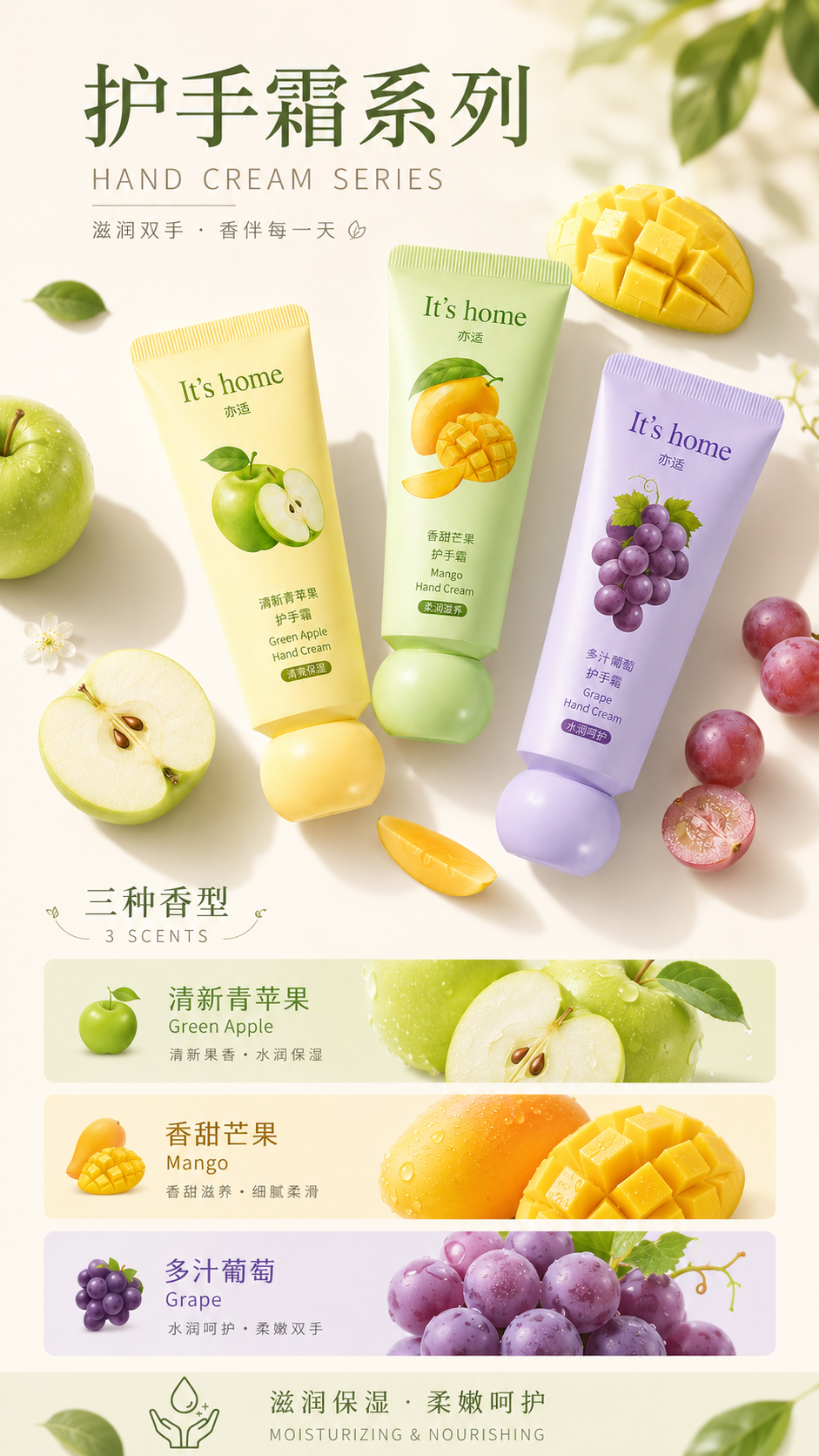 护手霜系列主视觉