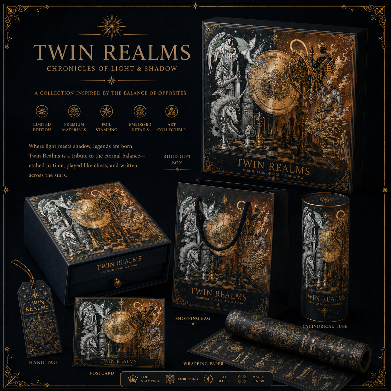 礼盒包装视觉 Twin Realms