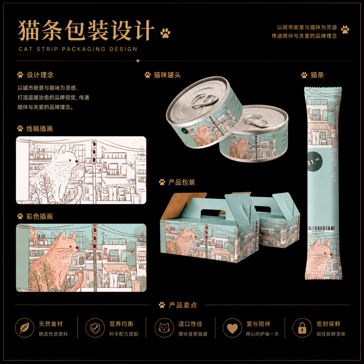 猫条包装设计