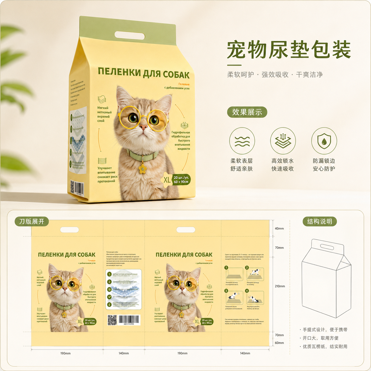 宠物尿垫包装设计